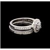 Image 1 : 1.30ctw Diamond Ring - 18KT White Gold