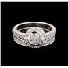 Image 2 : 1.30ctw Diamond Ring - 18KT White Gold