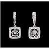 Image 1 : 0.63ctw Diamond Earrings - 14KT White Gold