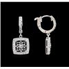 Image 2 : 0.63ctw Diamond Earrings - 14KT White Gold