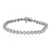 Image 1 : 14KT White Gold 7.60ctw Diamond Tennis  Bracelet