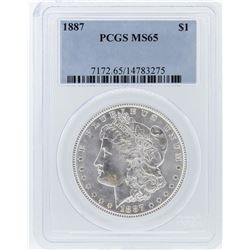 1887 PCGS MS65 Morgan Silver Dollar