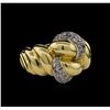 Image 1 : 18KT Two-Tone Gold 0.43ctw Diamond Ring
