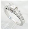 Image 2 : 1.00ctw Diamond Ring - 14KT White Gold
