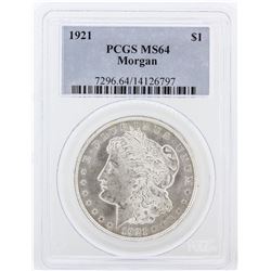 1921 PCGS MS64 Morgan Silver Dollar