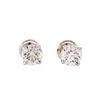 Image 1 : 1.04ctw Diamond Stud Earrings - 14KT White Gold