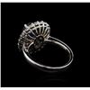 Image 3 : 2.73ct Tanzanite and Diamond Ring - 14KT White Gold