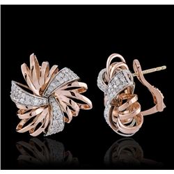 14KT Rose Gold 0.50ctw Diamond Earrings