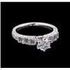 Image 1 : 1.53ctw Diamond Ring - 18KT White Gold
