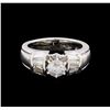 Image 2 : 1.28ctw Diamond Ring - Platinum