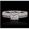 Image 1 : 18KT White Gold 2.02ctw Diamond Ring