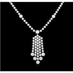 14KT White Gold 4.81ctw Diamond Necklace