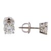 Image 2 : 1.00ctw Diamond Stud Earrings - 14KT White Gold