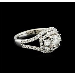 1.54ctw Diamond Ring - 18KT White Gold