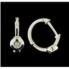 Image 2 : 0.04ctw Diamond Earrings - 14KT White Gold