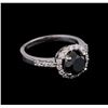 Image 1 : 2.80ctw Black Diamond Ring - 14KT White Gold