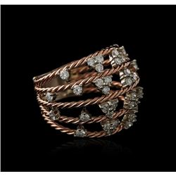 14KT Rose Gold 1.00ctw Diamond Ring