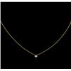 Image 1 : 0.09ct Diamond Necklace - 14KT Yellow Gold