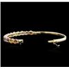 Image 3 : 14KT Yellow Gold 10.15ctw Multicolor Sapphire and Diamond Bracelet
