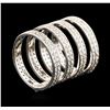 Image 2 : 14KT White Gold 1.07ctw Diamond Ring