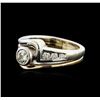 Image 1 : 14KT Two-Tone 0.56ctw Diamond Ring