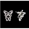 Image 2 : 0.88ctw Diamond Earrings - 14KT White Gold