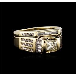 14KT Yellow Gold 1.41ctw Diamond Ring