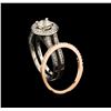 Image 3 : 1.28ctw Diamond Wedding Ring Set - 14KT Rose and White Gold