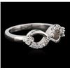 Image 1 : 14KT White Gold 0.28ctw Diamond Ring
