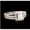 Image 1 : 14KT White Gold 1.68ctw Diamond Ring