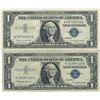 Image 1 : 1957 $1 Silver Certificate Currency Lot of 2