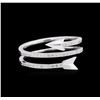 Image 1 : 0.26ctw Diamond Ring - 14KT White Gold