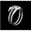 Image 3 : 0.26ctw Diamond Ring - 14KT White Gold