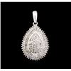 Image 1 : 1.05ctw Diamond Pendant - 10KT White Gold