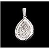 Image 2 : 1.05ctw Diamond Pendant - 10KT White Gold