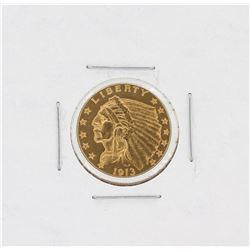 1913 $2.50 CU Indian Head Quarter Eagle Gold Coin