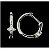 Image 2 : 0.10ctw Diamond Earrings - 14KT White Gold