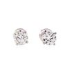 Image 1 : 1.04ctw Diamond Stud Earrings - 14KT White Gold