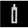 Image 1 : 0.75ctw Diamond Pendant - 14KT White Gold