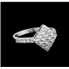 Image 1 : 0.81ctw Diamond Ring - 14KT White Gold