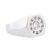 Image 2 : 14KT White Gold 0.64ctw Diamond Ring