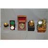 Image 1 : Selection of new brass and collector display items including compasses, clocks and a combination jew