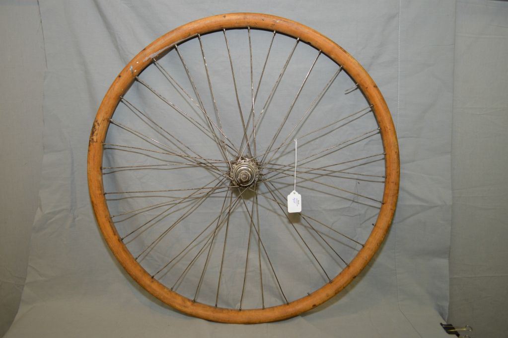 vintage wooden bicycle wheels