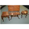 Image 1 : Three mid 20th century occasional tables including a Chippendale style ball and claw side table, dou