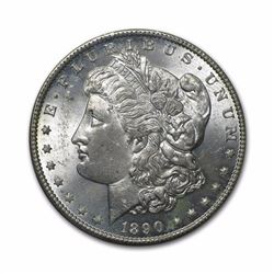 1890 $1 Morgan Silver Dollar AU
