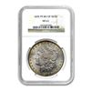 Image 1 : 1878 Reverse $1 Morgan Silver Dollar 7 Tail Feather - NGC MS61