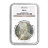 Image 1 : 1881-S $1 Morgan Silver Dollar - NGC MS63