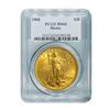 Image 1 : 1908 $20 Saint Gaudens WM PCGS MS62