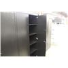 Image 2 : HERMAN MILLER MERIDIAN 6' DOUBLE DOOR BLACK STORAGE CABINET