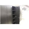 Image 2 : HERMAN MILLER MERIDIAN 6' DOUBLE DOOR BLACK STORAGE CABINET